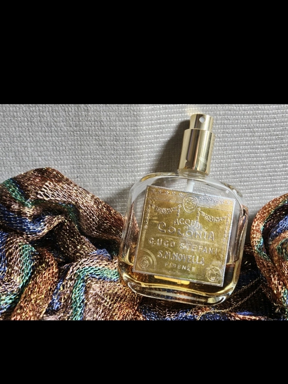 Santa Maria Novella Tuberosa Perfume EDC SPRAY Empty BOTTLE Vintage SM ITALY